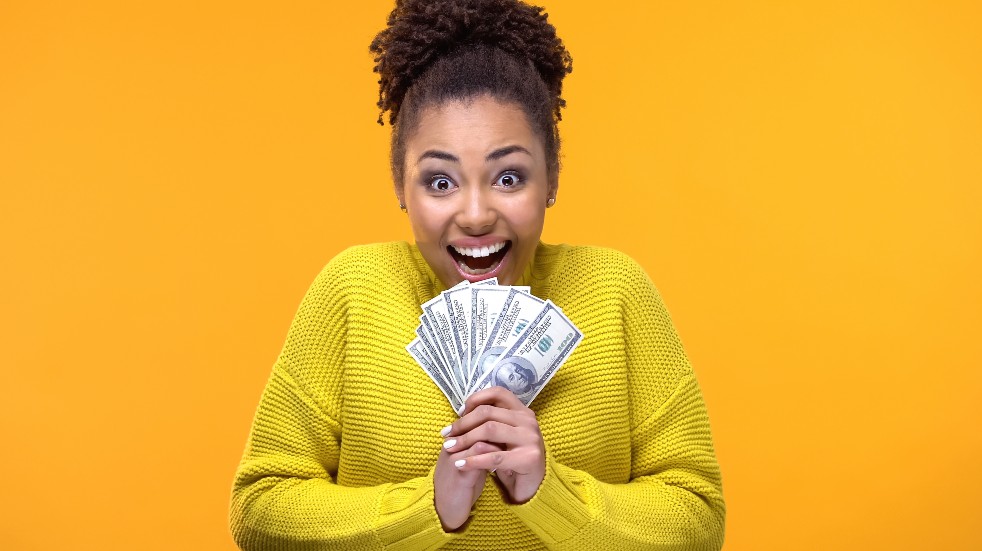 Free events July woman smiling money